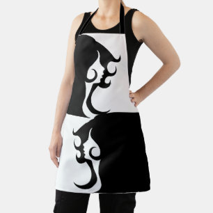 Reflective Deco Mod Woman Apron