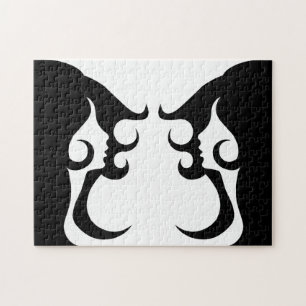 Reflective Deco Mod Woman Jigsaw Puzzle