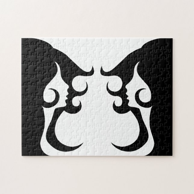 Reflective Deco Mod Woman Jigsaw Puzzle (Horizontal)