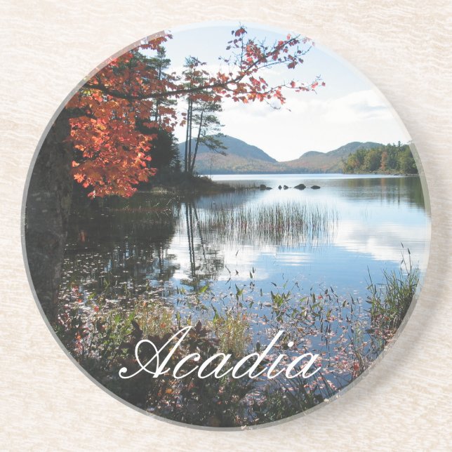 Reflective Eagle Lake, Acadia National Park, Maine Coaster (Front)