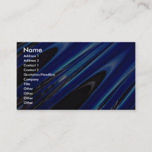 Reflective metal business card