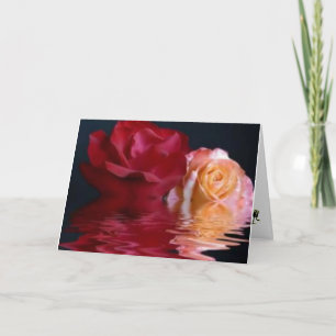 Reflective Rose Greeting Card