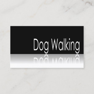 Reflective Text - Dog Walking - Business Card