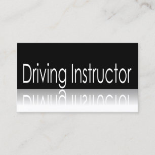 Reflective Text - Driving Instructor Business Card