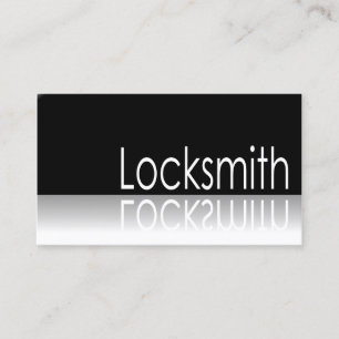 Reflective Text - Locksmith - Business Card