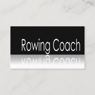 Reflective Text - Rowing Coach - Business Card