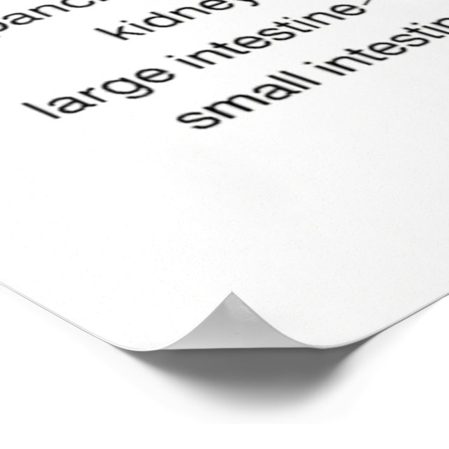 Reflexology Chart 24X36" (Corner)