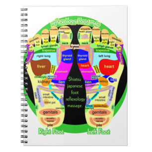 reflexology foot map notebook