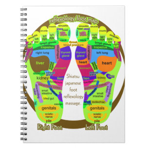 reflexology foot map notebook