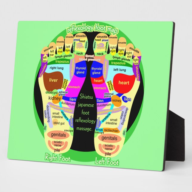 reflexology foot map plaque (Side)