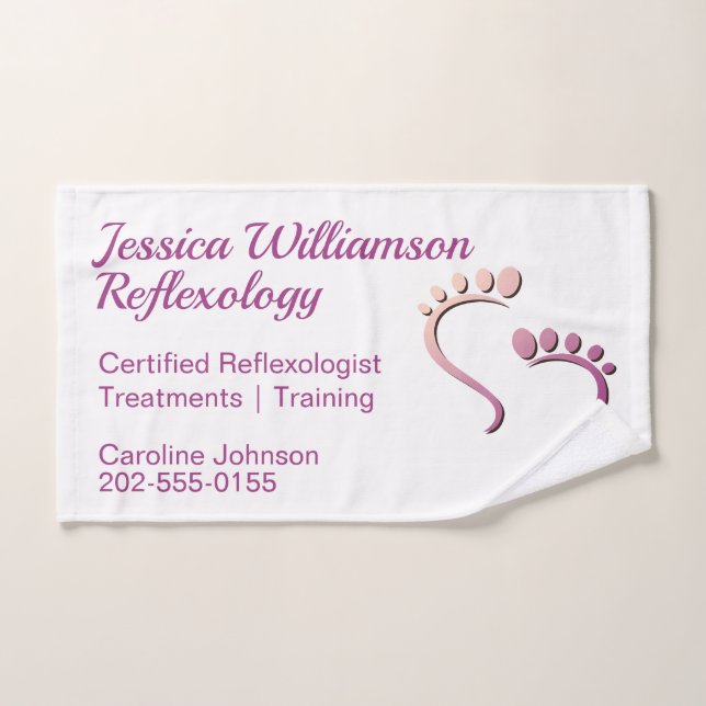 Reflexology Podiatrist Foot Care Hand Towel (Hand Towel)