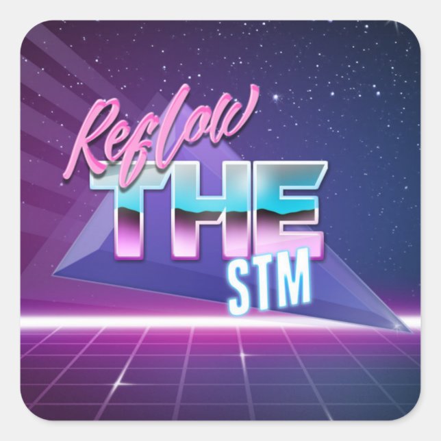 Reflow the STM sticker (Front)