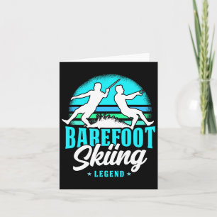 Refoot Skiing Legend Retro Style Water Sport Skier Card