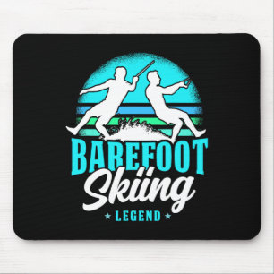 Refoot Skiing Legend Retro Style Water Sport Skier Mouse Pad