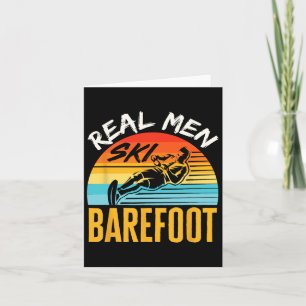 Refoot Water Skiing Skier Funny Real Men Ski Refoo Card