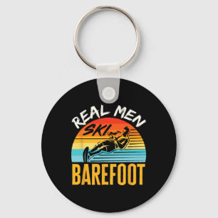 Refoot Water Skiing Skier Funny Real Men Ski Refoo Key Ring