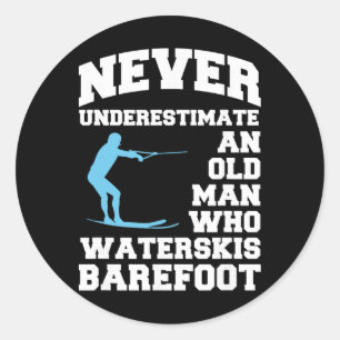 Refoot Water Skiing Water Ski Water Skier Classic Round Sticker