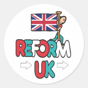 Reform UK Classic Round Sticker