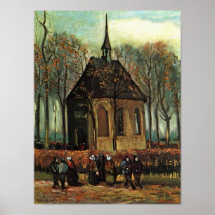 Reformed Church in Nuenen, Van Gogh Fine Art Poster