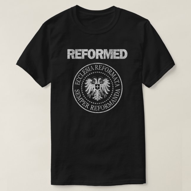 Reformed Semper Reformanda Ecclesia Reformata T-Shirt (Design Front)
