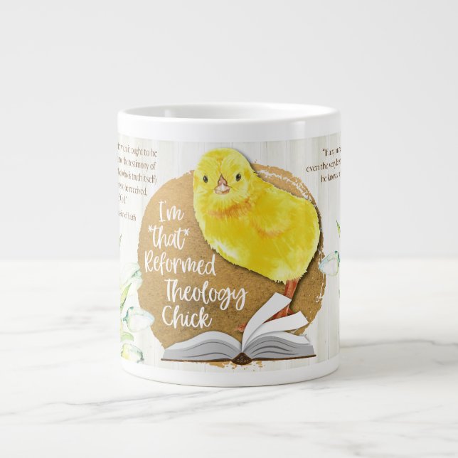 "Reformed Theology Chick" 20 oz. Christian Mug (Front)
