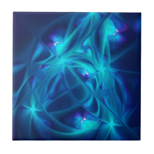 Refracted Space Abstract Fractal Art Tile