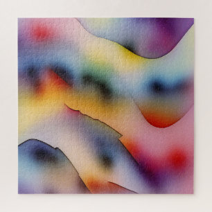 "Refracted Waves" Contemporary Abstract Art Jigsaw Puzzle