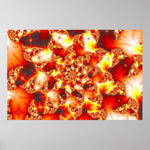 Refractive Heat - Fractal Poster