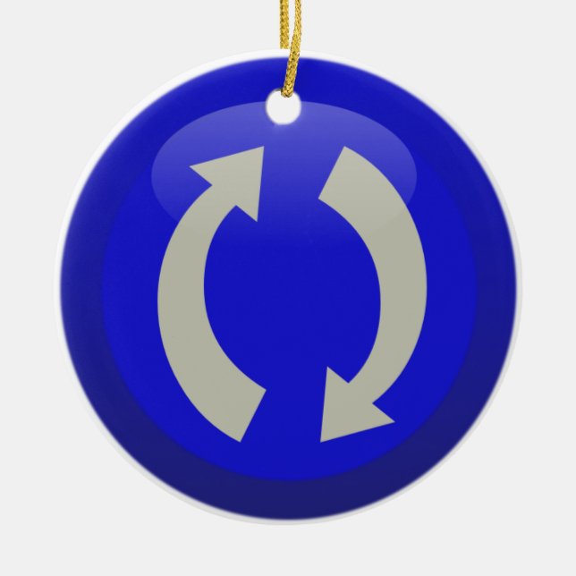 ReFresh Icon Ceramic Ornament (Front)