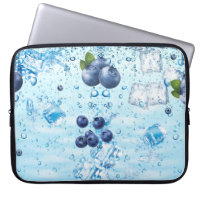 Refreshing Blueberry Water Laptop Bag