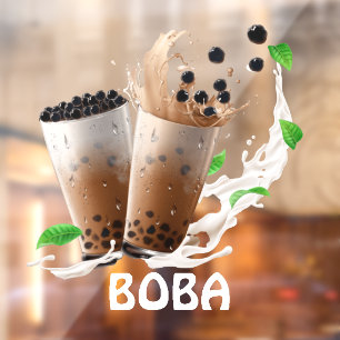 Refreshing Boba Tea Advertisement Front