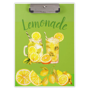 Refreshing Fresh Lemonade Clipboard