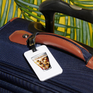 Refreshing Ice-Cold Soda Drink with Bubbles  Luggage Tag