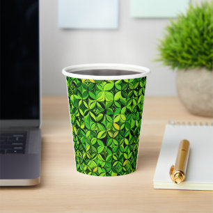 Refreshing Leaf Pattern Paper Cups