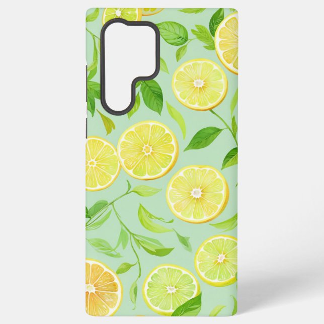 Refreshing Lemon Botanical Phone Case (Back)