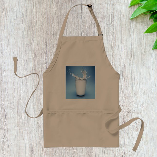 Refreshing Milk Splash in Glass Standard Apron (Creator Uploaded)