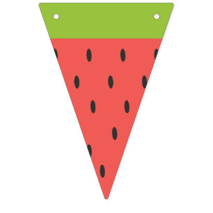 Refreshing Summer Watermelon. Bunting