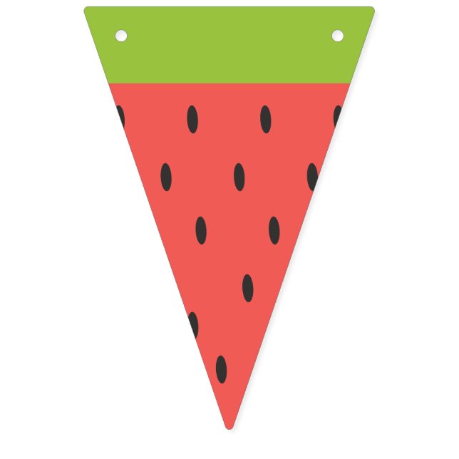 Refreshing Summer Watermelon. Bunting (First Flag)
