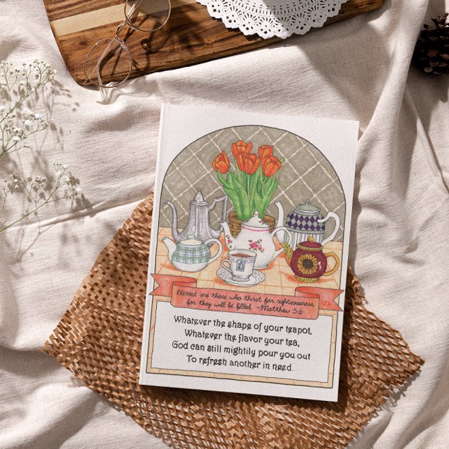 Refreshing Teapot Inspirational Postcard (Creator Uploaded)