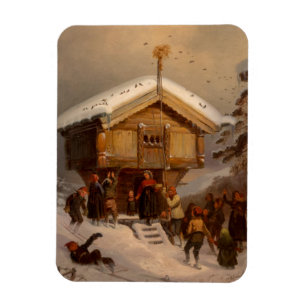 Refrigerator Adolph Tidemand Traditions Christmas Magnet