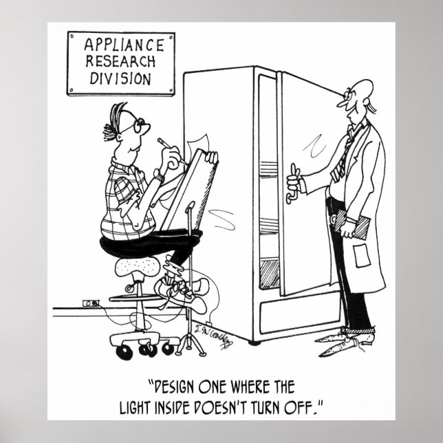 Refrigerator Cartoon 4876 Poster (Front)