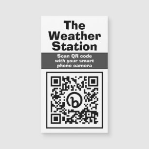 Refrigerator Magnet Check Weather QR Code
