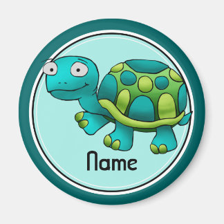 Refrigerator Magnet, Name Template, Cute Turtle Magnet