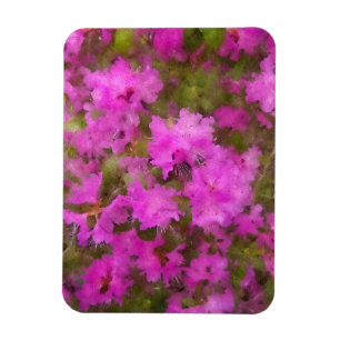 Refrigerator Magnet - Purple Rhododendrons