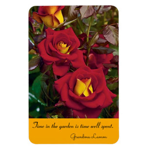 Refrigerator Magnet Rose Garden