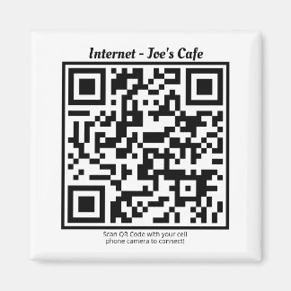 Refrigerator Magnet with QR Code
