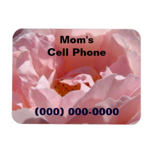 Refrigerator Magnets Mum's Cell Phone Number