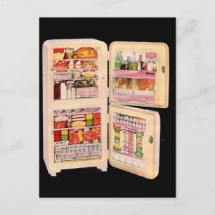 refrigerator of plenty postcard