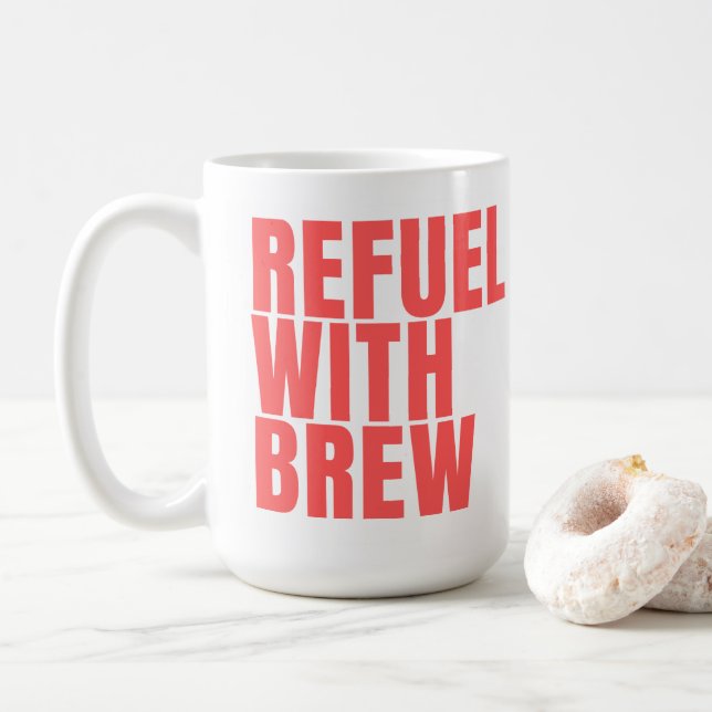 Refuel rd coffee mug 15oz (With Donut)