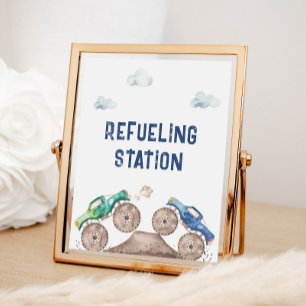 Refueling Station Monster Truck Poster